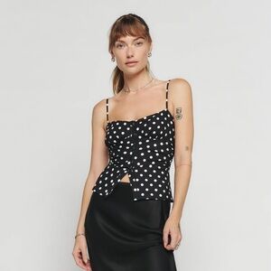 Reformation Blakely Top Size 4 Polka Dots